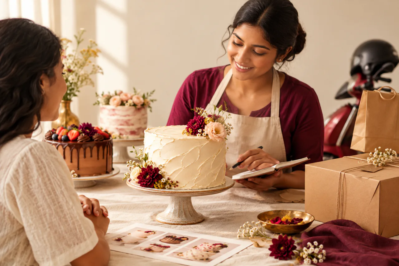 Products or services for Batticaloa Cake Shop, a local shop business in Batticaloa.